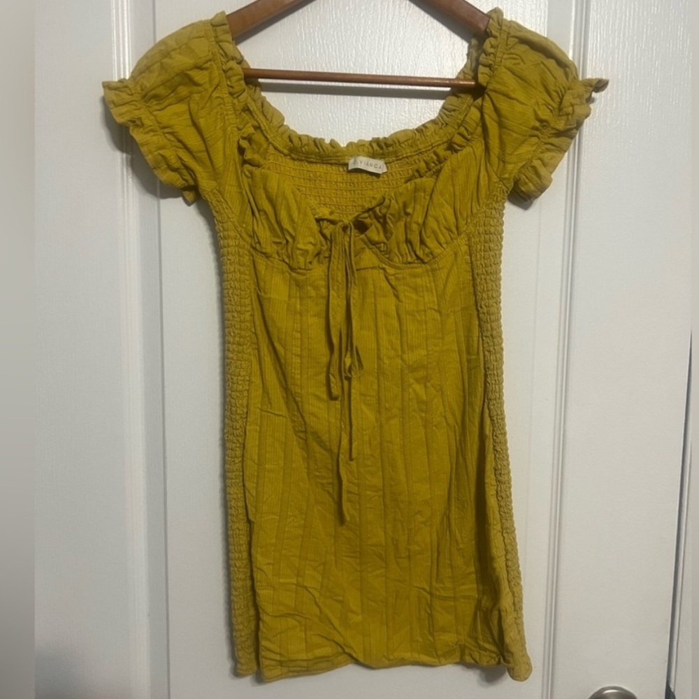 Ovianca Women's Mustard Mini dress